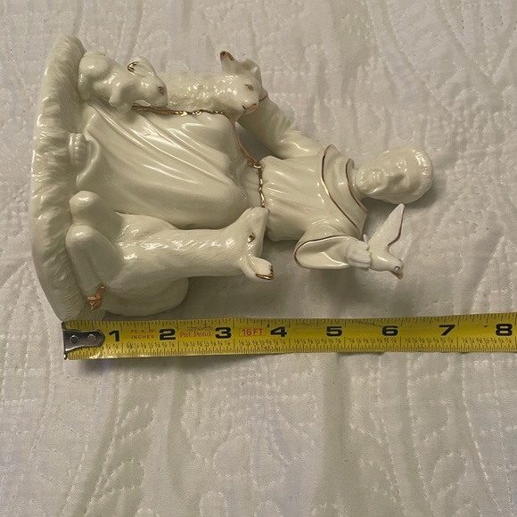 Vintage 1998 Geo. Z. Lefton St. Francis of Assisi Music Box Figurine Porcelain - Picture 11 of 14